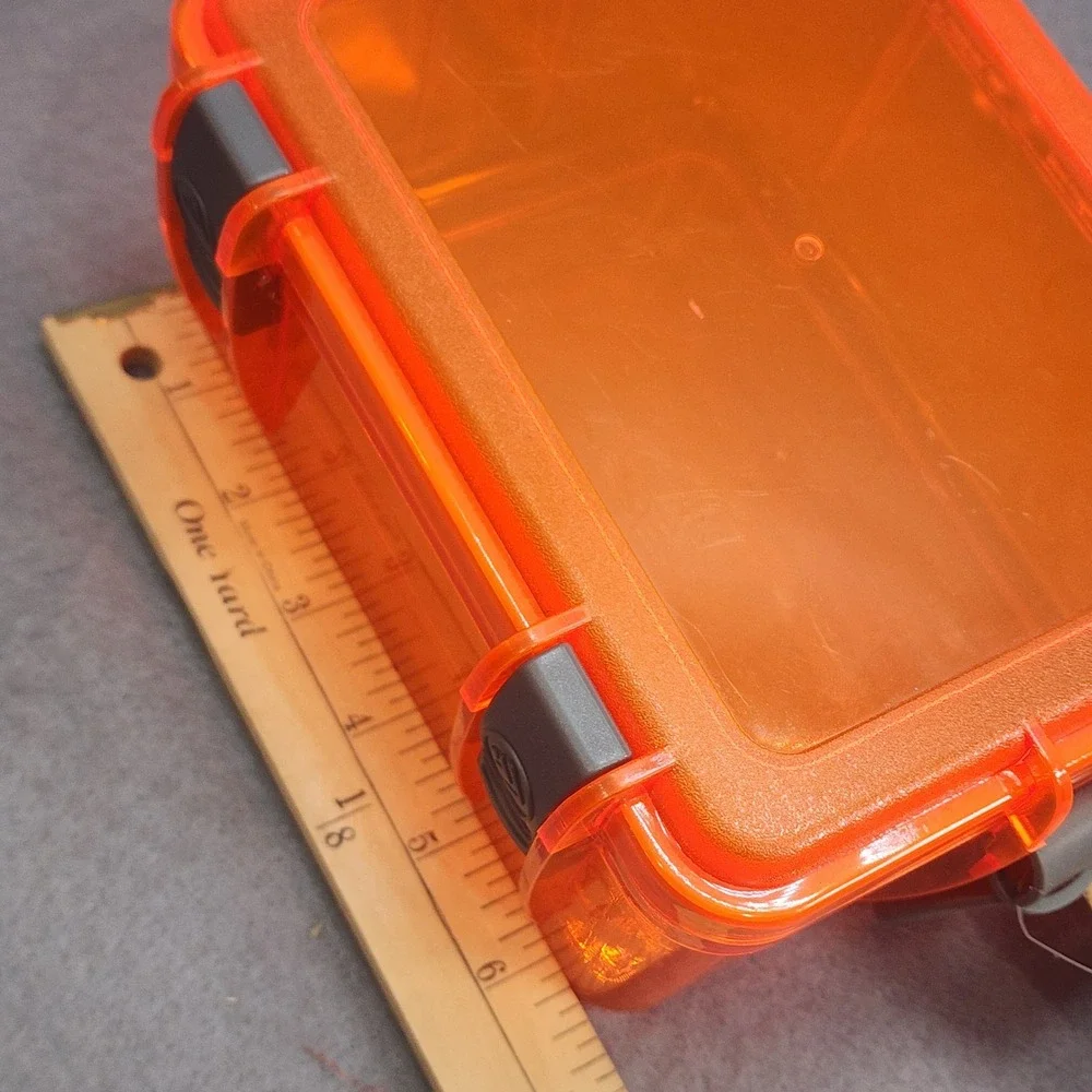 Outdoor Products Watertight Box Orange Large‎ 1.5L Dry Case Kayak Camping New